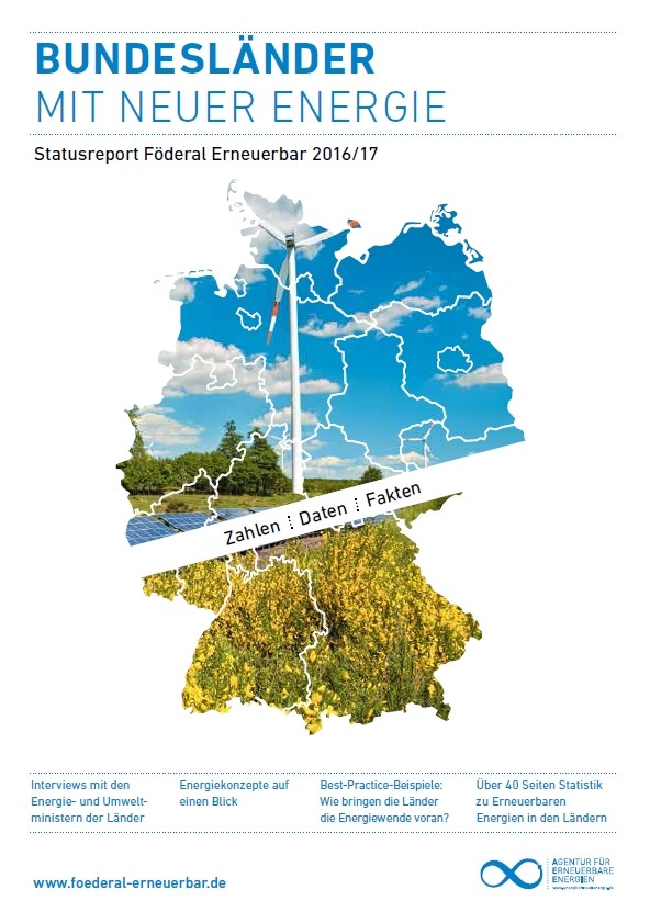 Die Publikation gibt einen aktuellen Überblick über die Vielfalt der föderalen Energiewende. (Foto: AEE)