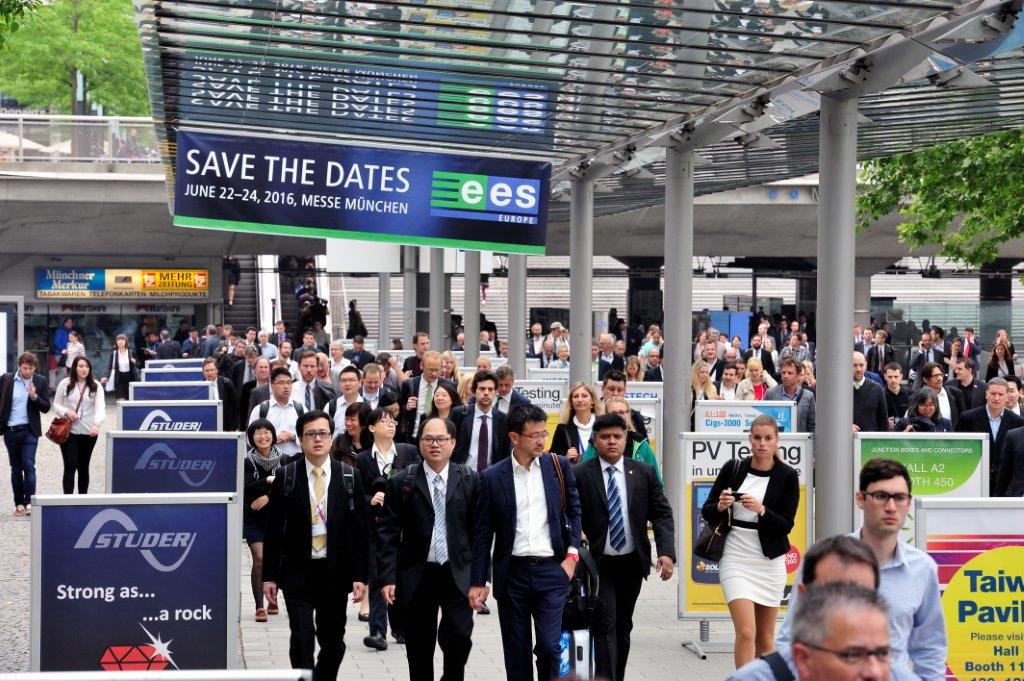 Bei der ees Europe Conference stehen Energiespeicher im Vordergrund. Die Konferenz wird während der ees Europe ausgerichtet. (Foto: Solar Promotion GmbH)