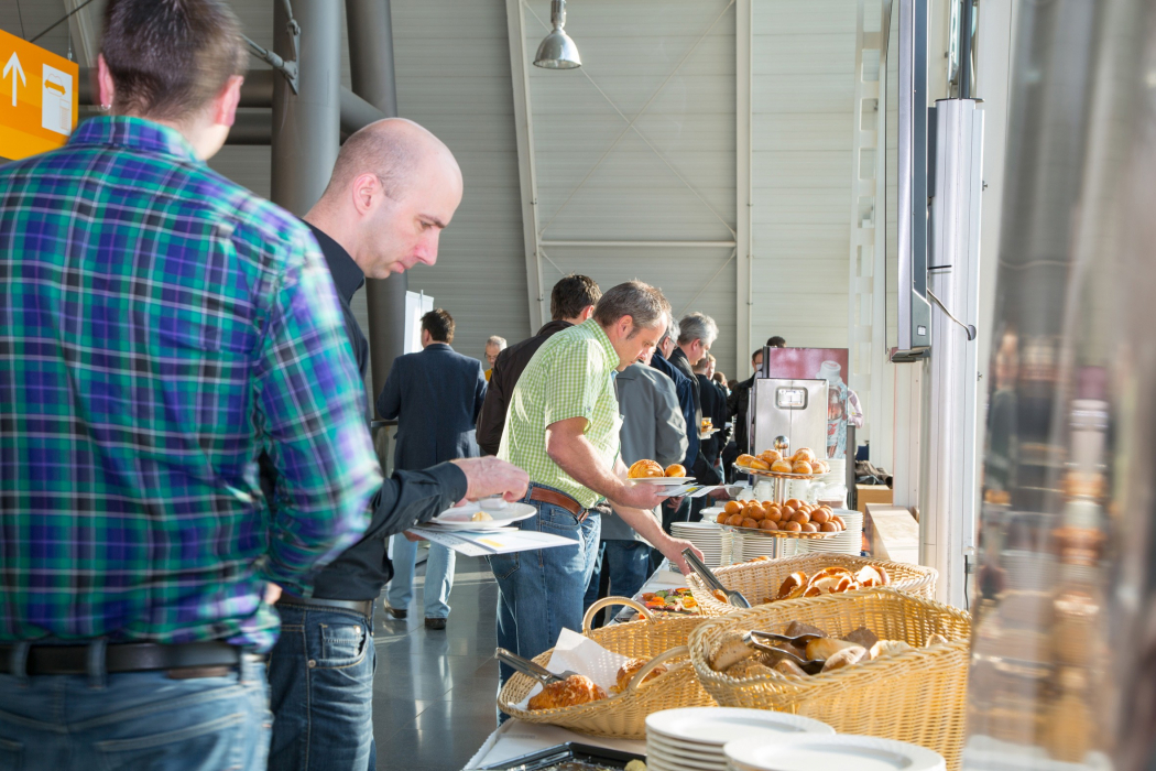 Auf der eltefa im letzten Jahr war das Meisterfrühstück gut besucht. (Foto: Initiative „Elektromarken. Starke Partner.“)